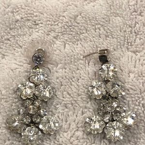 Costume chandelier earring with post